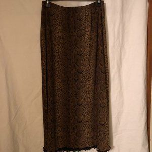 Snake print skirt